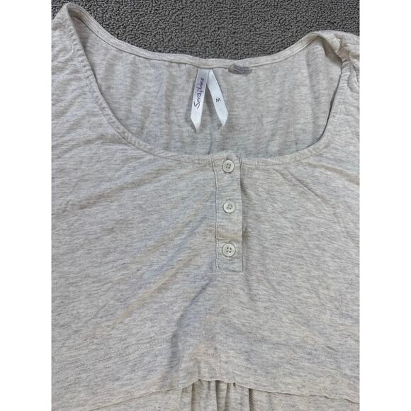 Seraphine Maternity & Nursing Dress Mini Casual Short Sleeve Comfy Gray Medium - Picture 3 of 8